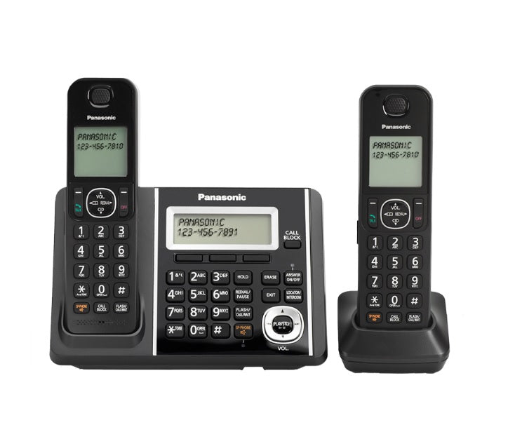 Panasonic KX-TGF342B | Téléphone sans fil - 2 combinés - Répondeur - Noir-SONXPLUS St-Jean