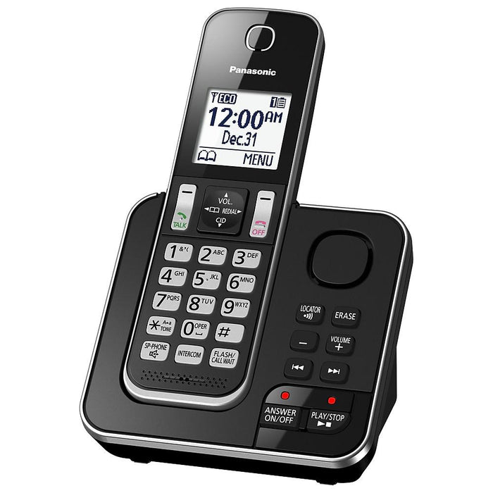 Panasonic KX-TGD392B | Téléphone sans fil - 2 combinés - Répondeur - Noir-SONXPLUS St-Jean