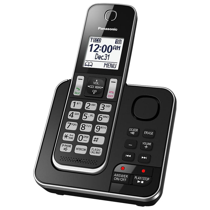 Panasonic KX-TGD392B | Téléphone sans fil - 2 combinés - Répondeur - Noir-SONXPLUS St-Jean