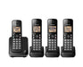 Panasonic KX-TGC384B | Téléphone sans fil - 4 combinés - Noir-SONXPLUS St-Jean