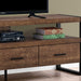 Monarch Specialties I2820 | Meuble TV - 60" - 3 Tiroirs - Brun foncé-SONXPLUS St-Jean