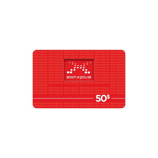 Carte cadeau 50 $-SONXPLUS St-Jean