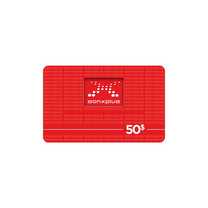 Carte cadeau 50 $-SONXPLUS St-Jean