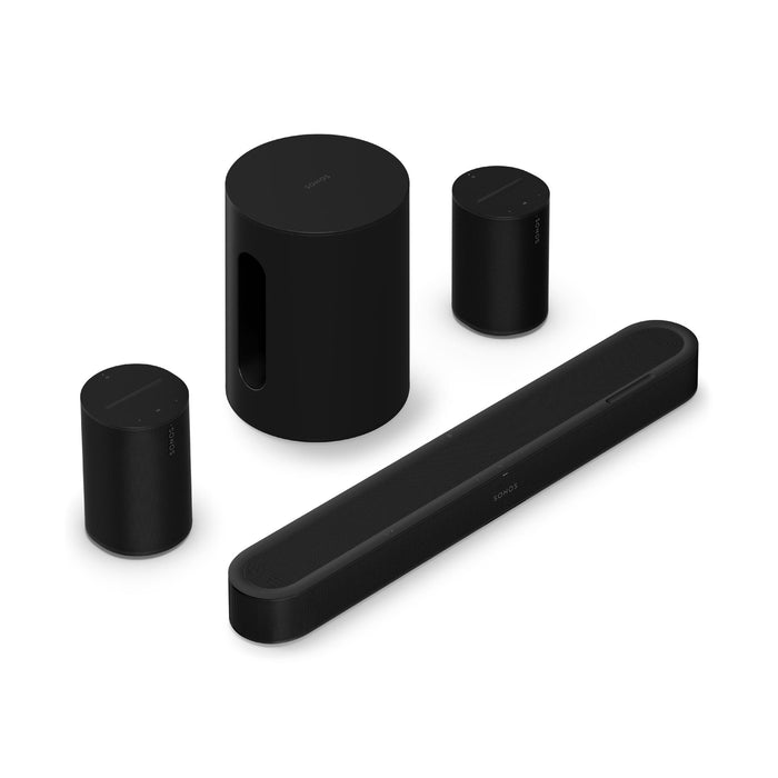 Sonos | Ensemble immersif avec Beam Ultra + Sub Mini + 2 Era 100 - Noir | 01 | Sonxplus St-Jean