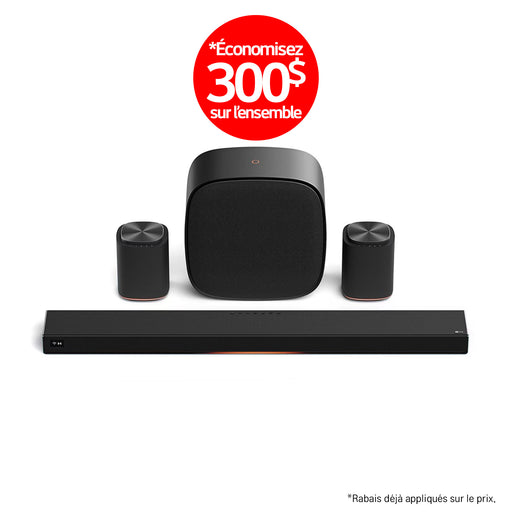 LG Sound Suite | Immersive suite 5 Pro - Barre de son H7 +2 M5 + W7 | 01 | Sonxplus St-Jean