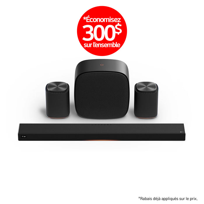 LG Sound Suite | Immersive suite 7 Pro - Barre de son H7+2M7+W7 | 01 | Sonxplus St-Jean