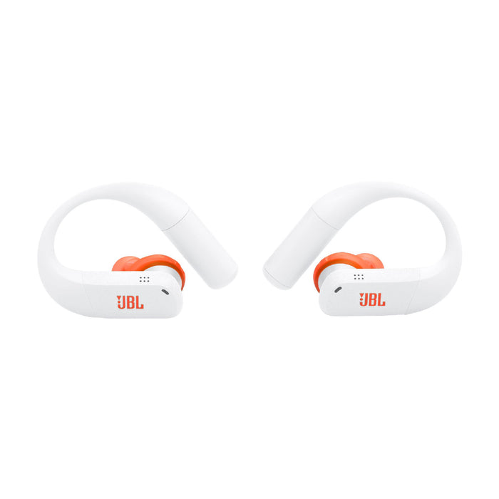 JBL Endurance Peak 4 | Écouteurs intra-auriculaire - TwistLock  - Blanc/Orange | 04 | Sonxplus St-Jean