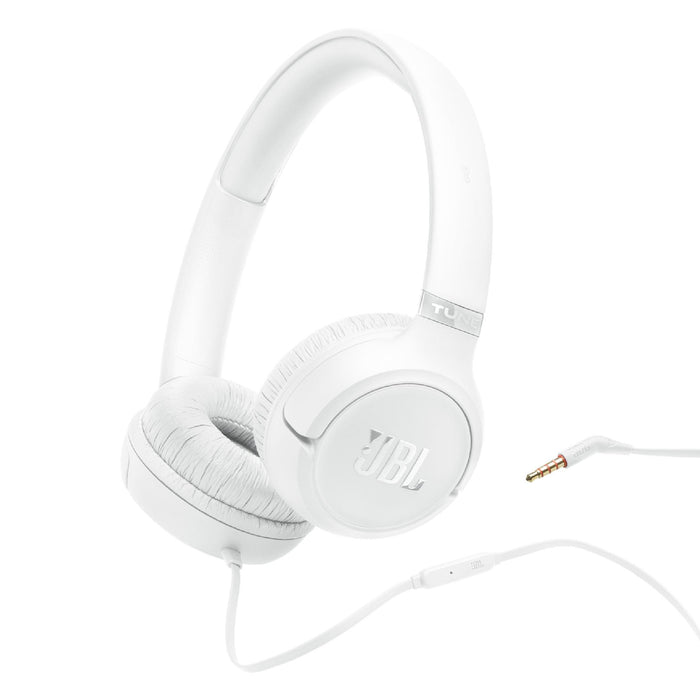 JBL Tune 530 | Écouteurs supra-auriculaire - Fil - Pliable - Blanc | 01 | Sonxplus St-Jean