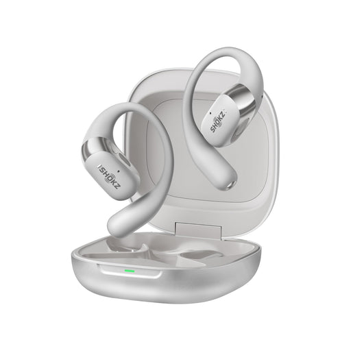 SHOKZ OpenFit 2+ | Écouteurs à oreilles ouvertes - Jusqu'à 48 heures d'écoute - Bluetooth - Gris | Sonxplus Saint-Jean-sur-Richelieu