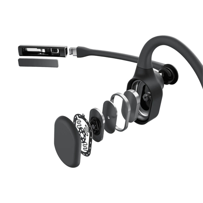 SHOKZ OpenComm2 | Écouteurs à conduction osseuse - Bluetooth - Microphone - Noir | Sonxplus Saint-Jean-sur-Richelieu
