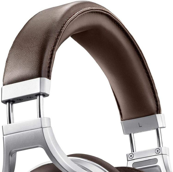 Denon AH-D5200 | Wired circum-aural headset - Zebrawood shells - Aluminium structure - High-end - Lightweight - Brown-SONXPLUS St-Jean