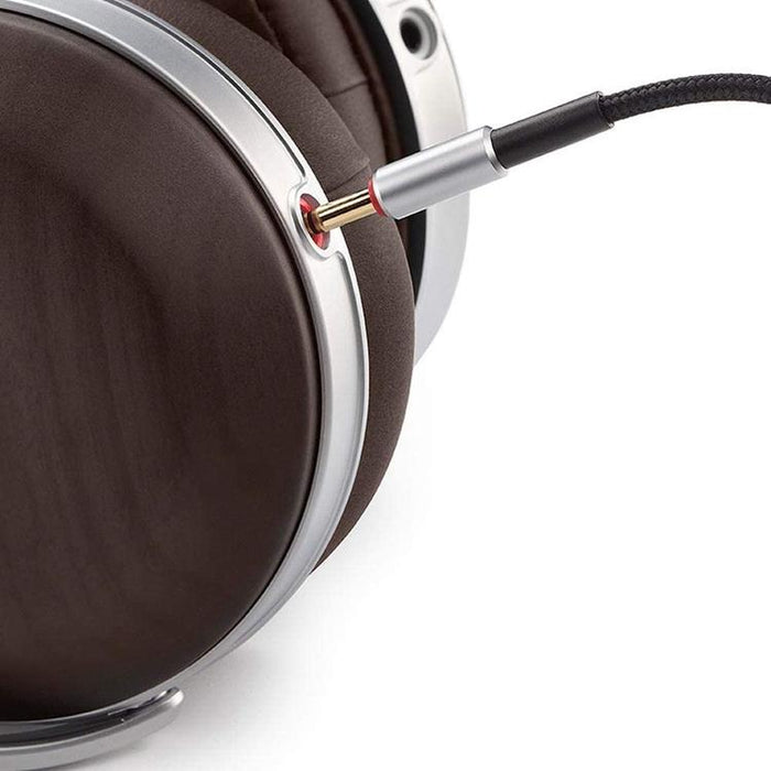 Denon AH-D5200 | Wired circum-aural headset - Zebrawood shells - Aluminium structure - High-end - Lightweight - Brown-SONXPLUS St-Jean