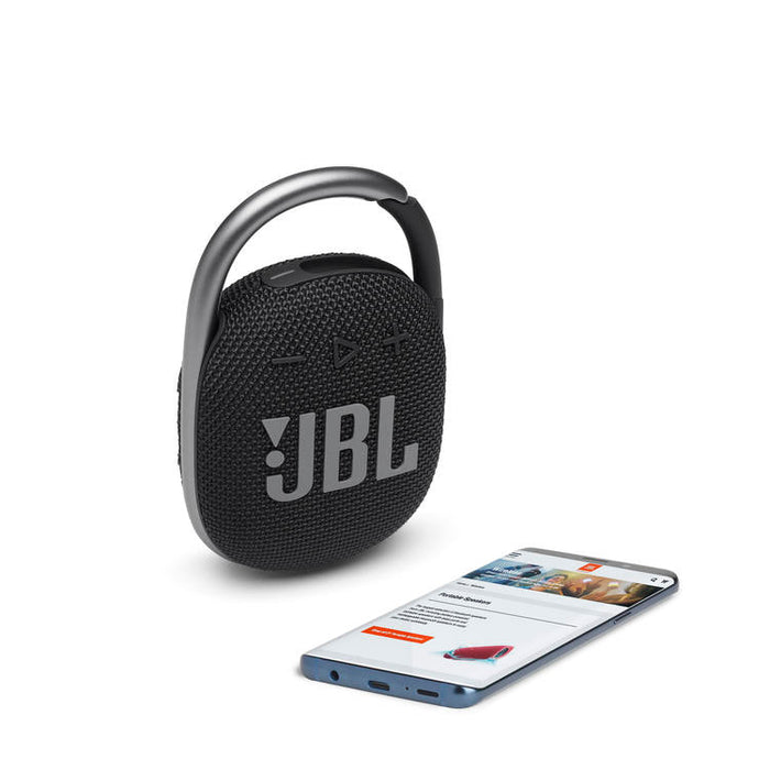 JBL Clip 4 | Ultra-portable Speaker - Bluetooth - Waterproof - 10 Hours autonomy - Black-SONXPLUS St-Jean