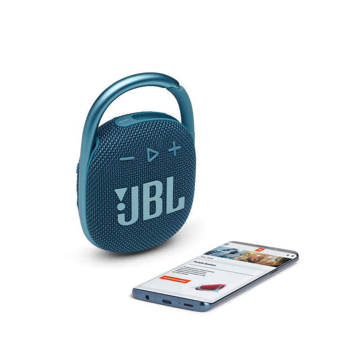 JBL Clip 4 | Ultra-portable Speaker - Bluetooth - Waterproof - 10 Hours autonomy - Blue-SONXPLUS St-Jean