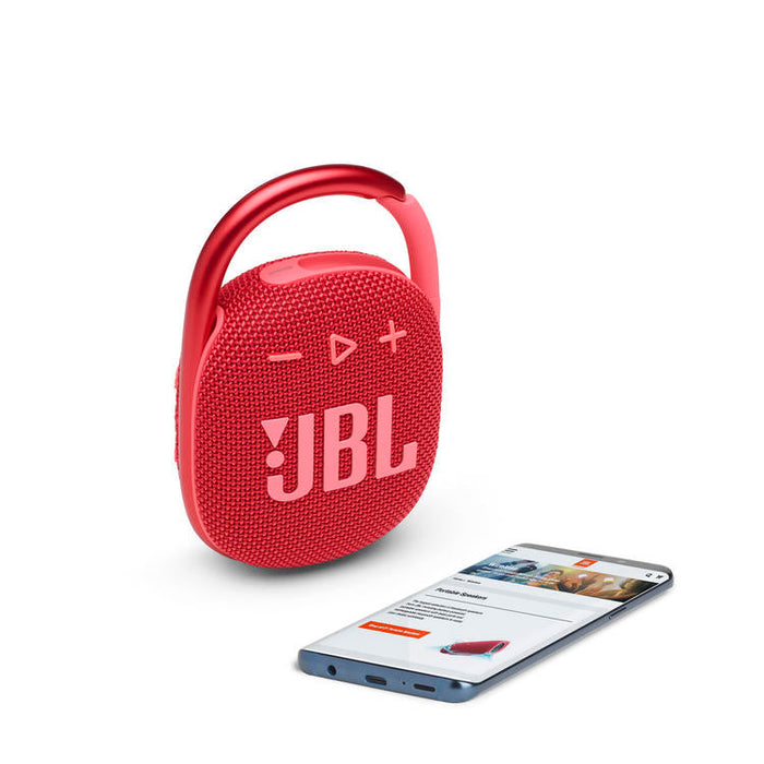 JBL Clip 4 | Ultra-portable Speaker - Bluetooth - Waterproof - 10 Hours autonomy - Red-SONXPLUS St-Jean