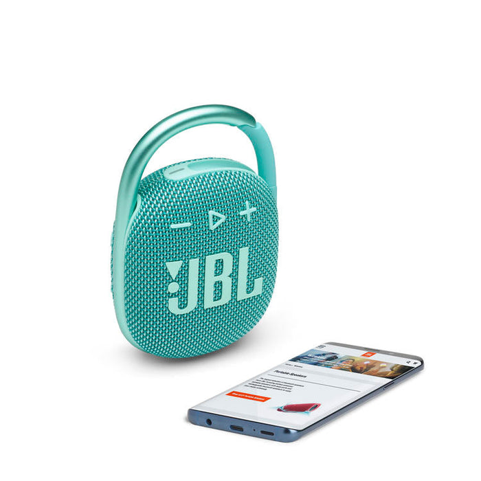 JBL Clip 4 | Ultra-portable Speaker - Bluetooth - Waterproof - 10 Hours autonomy - Teal-SONXPLUS St-Jean