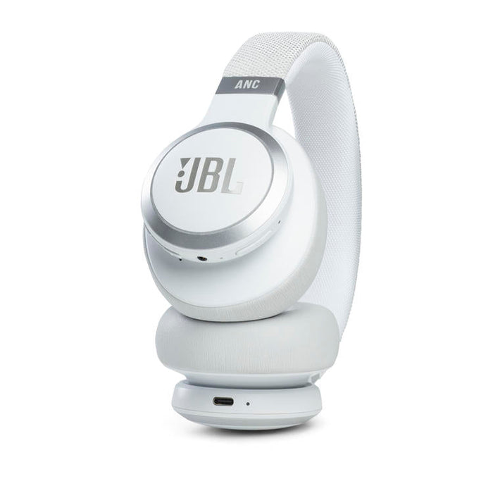 JBL Live 660NC | Around-ear wireless headphones - Bluetooth - Active noise cancellation - Multipoint connection - White-SONXPLUS St-Jean
