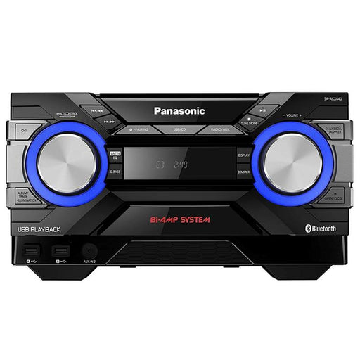 Panasonic SC-AKX640K | CD Stereo System - Bluetooth - AIRQUAKE BASS - Bi-Amp - DJ Jukebox - Multicolor LED Lighting-SONXPLUS St-Jean