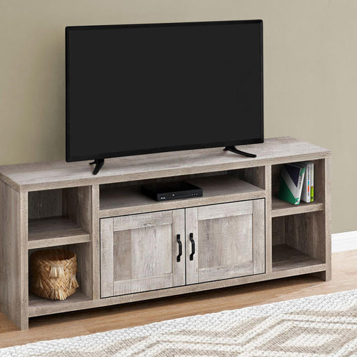 Monarch Specialties I 2742 | TV stand - 60" - Imitation wood - Taupe-SONXPLUS St-Jean