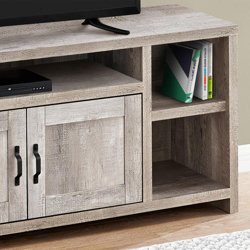 Monarch Specialties I 2742 | TV stand - 60" - Imitation wood - Taupe-SONXPLUS St-Jean