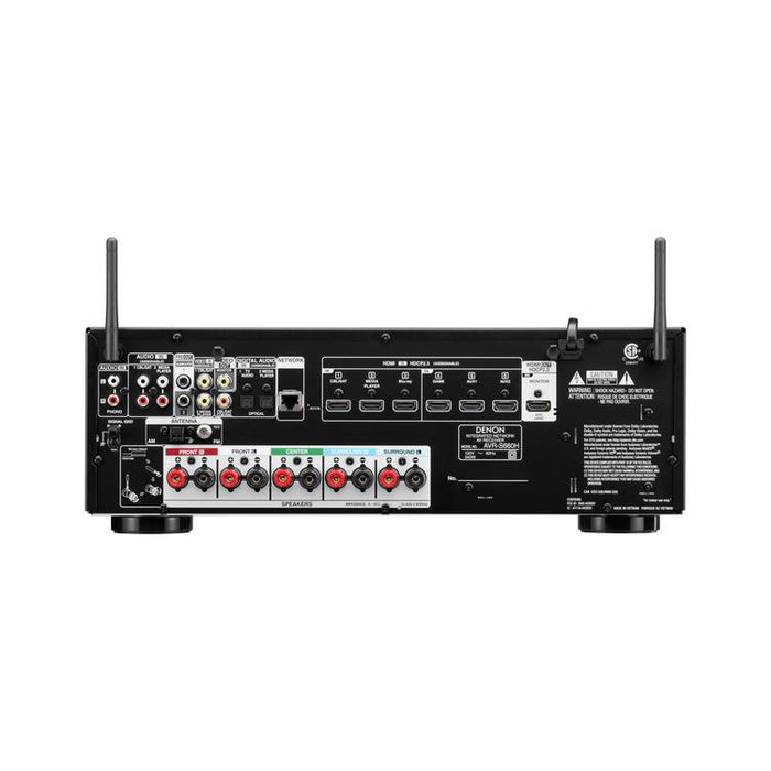 Denon AVRS660H | 5.2 channel AV receiver - Home theater - 8K - HEOS integrated - Voice control - 75 W / Channel - Black-SONXPLUS St-Jean