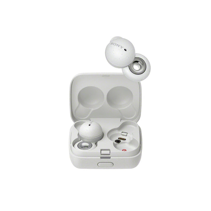 Sony WF-L900 | In-ear headphones - LinkBuds - 100% Wireless - Bluetooth - Microphone - Adaptive control - Up to 17.5 hours battery life - White-SONXPLUS St-Jean