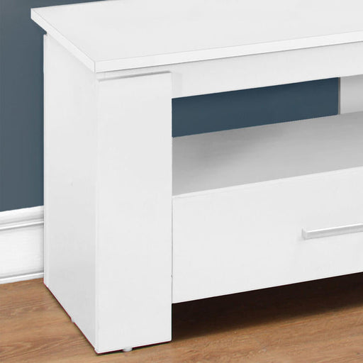 Monarch Specialties I 2601 | TV stand - 48" - 2 Storage drawers - White-SONXPLUS St-Jean