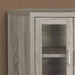 Monarch Specialties I 2701 | TV stand - 42" - Corner - Glass doors - Dark taupe-SONXPLUS St-Jean
