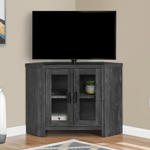 Monarch Specialties I 2716 | TV stand - 42" - Corner - Imitation wood - Black-SONXPLUS St-Jean