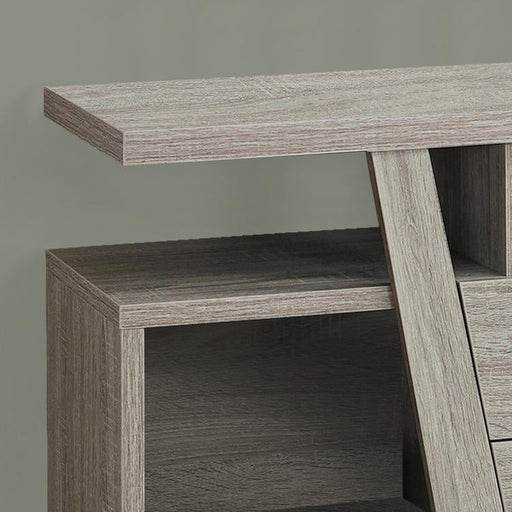 Monarch Specialties I 2721 | TV stand - 60" - 2 Storage drawers - Dark taupe-SONXPLUS St-Jean
