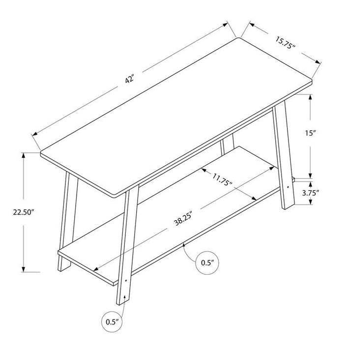 Monarch Specialties I 2735 | TV Stand - 42" - Espresso-SONXPLUS St-Jean