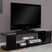 Monarch Specialties I 3536 | TV stand - 60" - Tempered glass - Gloss black-SONXPLUS St-Jean