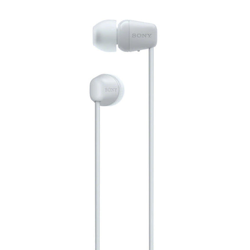 Sony WI-C100 | In-ear headphones - Wireless - Bluetooth - Around the neck - Microphone - IPX4 - White-SONXPLUS St-Jean