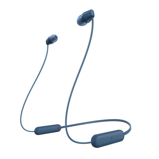 Sony WI-C100 | In-ear headphones - Wireless - Bluetooth - Around the neck - Microphone - IPX4 - Blue-SONXPLUS St-Jean