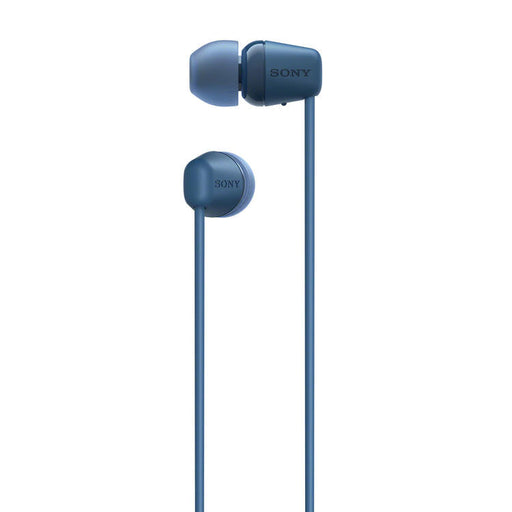 Sony WI-C100 | In-ear headphones - Wireless - Bluetooth - Around the neck - Microphone - IPX4 - Blue-SONXPLUS St-Jean