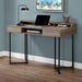 Monarch Specialties I 7360 | Computer cabinet - 48" - With drawers - Black metal - Dark taupe-SONXPLUS St-Jean