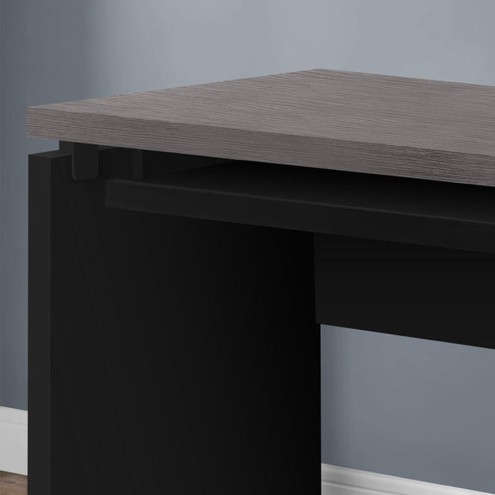 Monarch Specialties I 7439 | Computer Cabinet - Compact - Large keyboard tray - Grey top - Black-SONXPLUS St-Jean