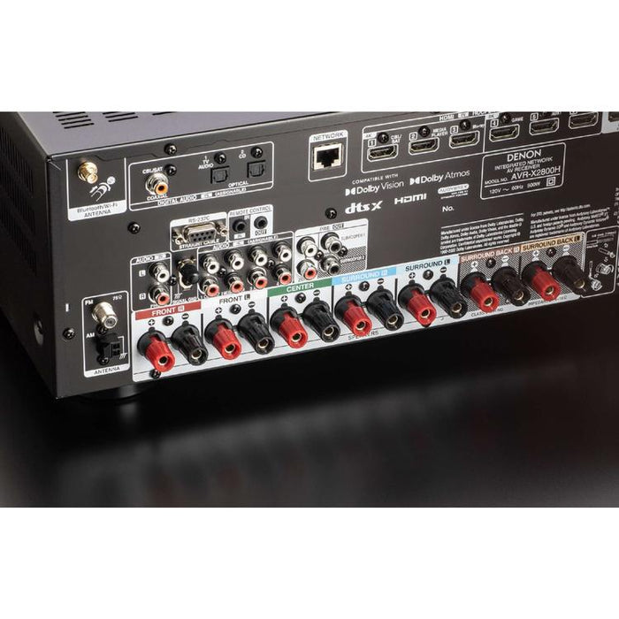 Denon AVRX2800H | AV Receiver - 7.2 Amplifier Channels - Home Theater - 8K - HEOS - Black-SONXPLUS St-Jean
