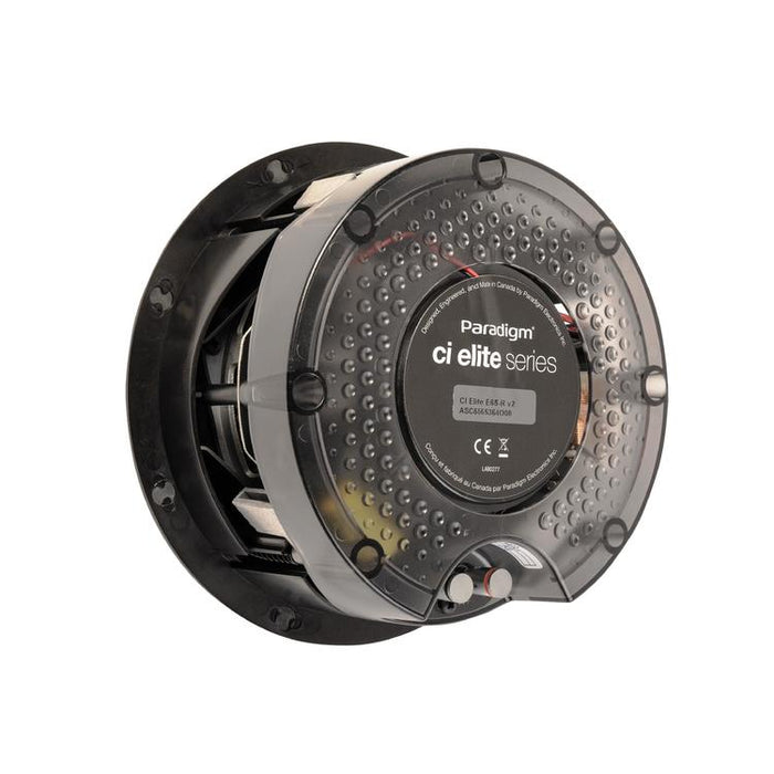 Paradigm CI Elite E65-R V2 | 6-1/2" flush mounted speaker - Ceiling mounted - SHOCK-MOUNT - Black - White surface ready to paint - Unit-SONXPLUS St-Jean
