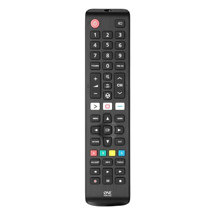 One for All URC4810R | Direct replacement remote control for any Samsung TV - Replacement Series - Black-SONXPLUS St-Jean