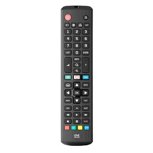 One for All URC4811R | Direct replacement remote control for any LG TV - Replacement Series - Black-SONXPLUS St-Jean