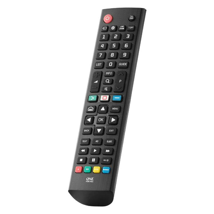 One for All URC4811R | Direct replacement remote control for any LG TV - Replacement Series - Black-SONXPLUS St-Jean