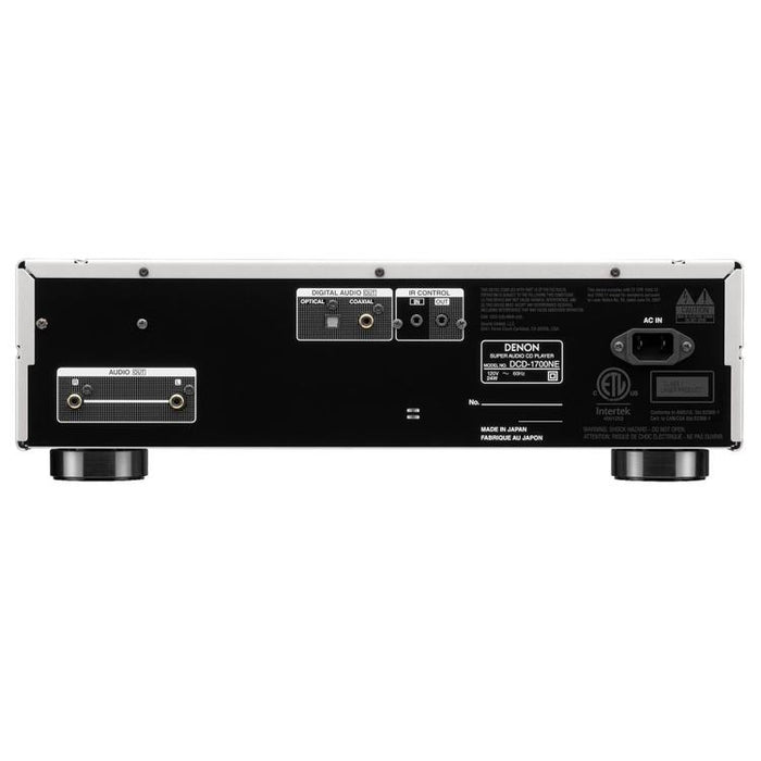 Denon DCD-1700NE | CD/SACD Player - With Advanced AL32 Processing Plus - SVH Mechanism - Silver-SONXPLUS St-Jean