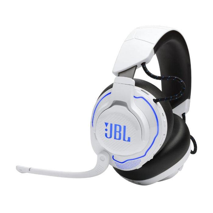 JBL Quantum 910P | Pro circum-aural gaming headset - Wireless - For Playstation Console - RGB Lighting - Noise Reduction - White/Blue | Sonxplus Saint-Jean-sur-Richelieu