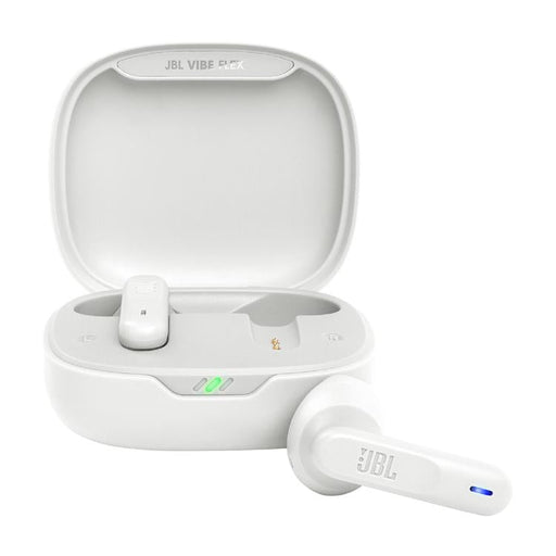 JBL Vibe Flex | In-Ear Headphones - Wireless - Bluetooth - Stick-open Design - Smart Ambient Technology - White-SONXPLUS St-Jean