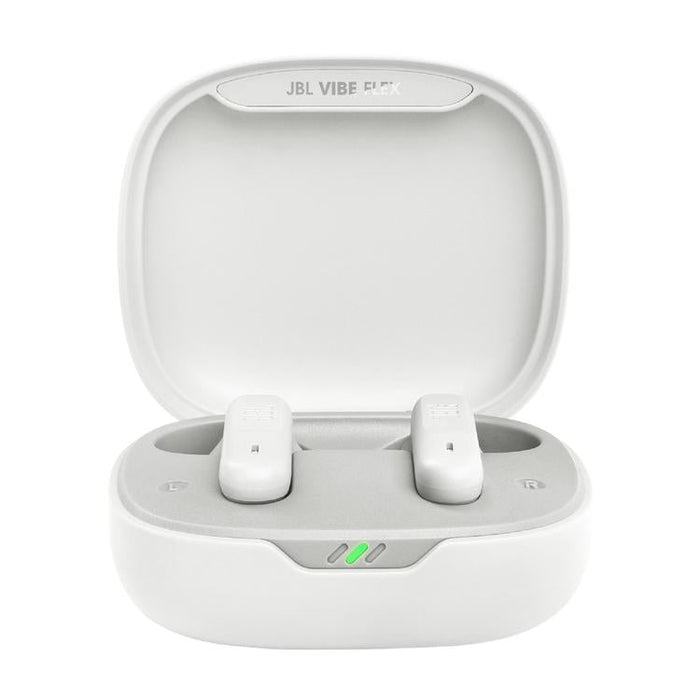 JBL Vibe Flex | In-Ear Headphones - Wireless - Bluetooth - Stick-open Design - Smart Ambient Technology - White-SONXPLUS St-Jean