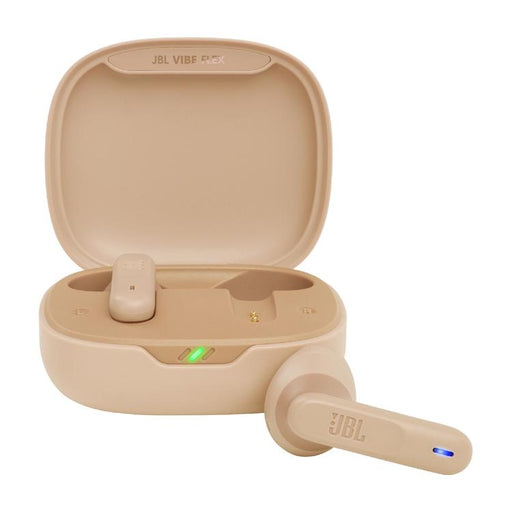 JBL Vibe Flex | In-Ear Headphones - Wireless - Bluetooth - Stick-open design - Smart Ambient Technology - Beige-SONXPLUS St-Jean