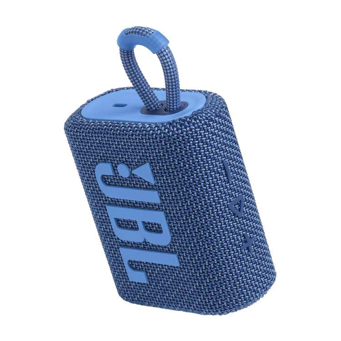 JBL Go 3 Eco | Mini Speaker - Ultra-portable - Bluetooth - IP67 - Blue-SONXPLUS St-Jean