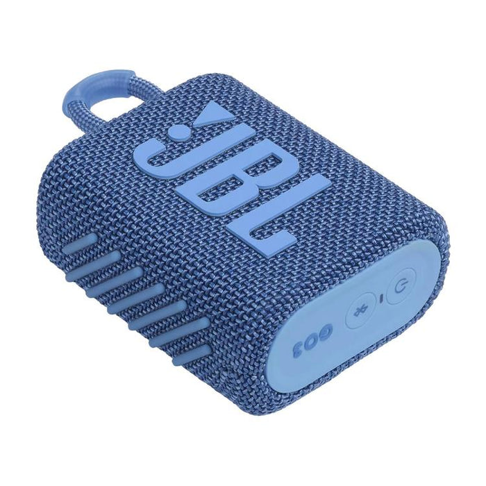 JBL Go 3 Eco | Mini Speaker - Ultra-portable - Bluetooth - IP67 - Blue-SONXPLUS St-Jean
