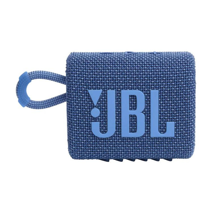 JBL Go 3 Eco | Mini Speaker - Ultra-portable - Bluetooth - IP67 - Blue-SONXPLUS St-Jean